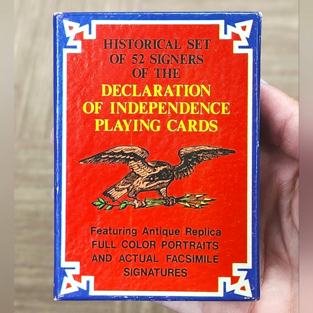 Declaration of Independence Playing Cards